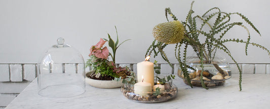 Terrarium Containers into Thanksgiving Centerpieces
