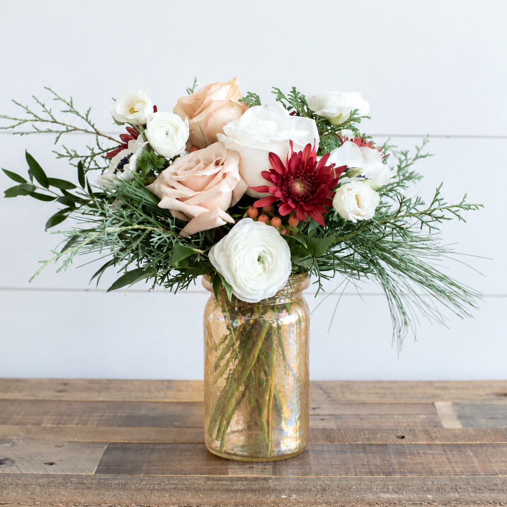 6 1/2" Hammered Jar - Sparkling Champagne