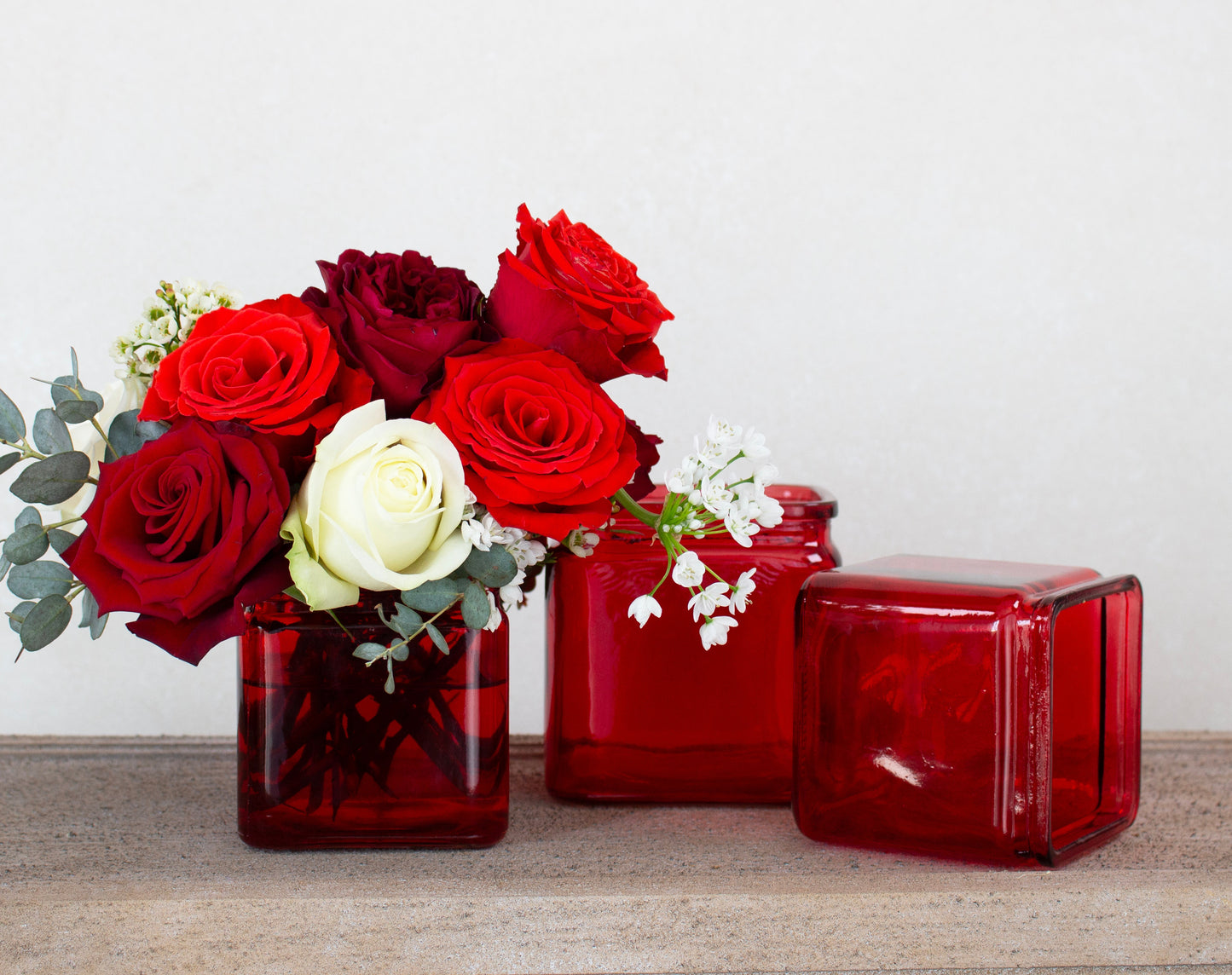4" x 4" x 4" Square – Ruby