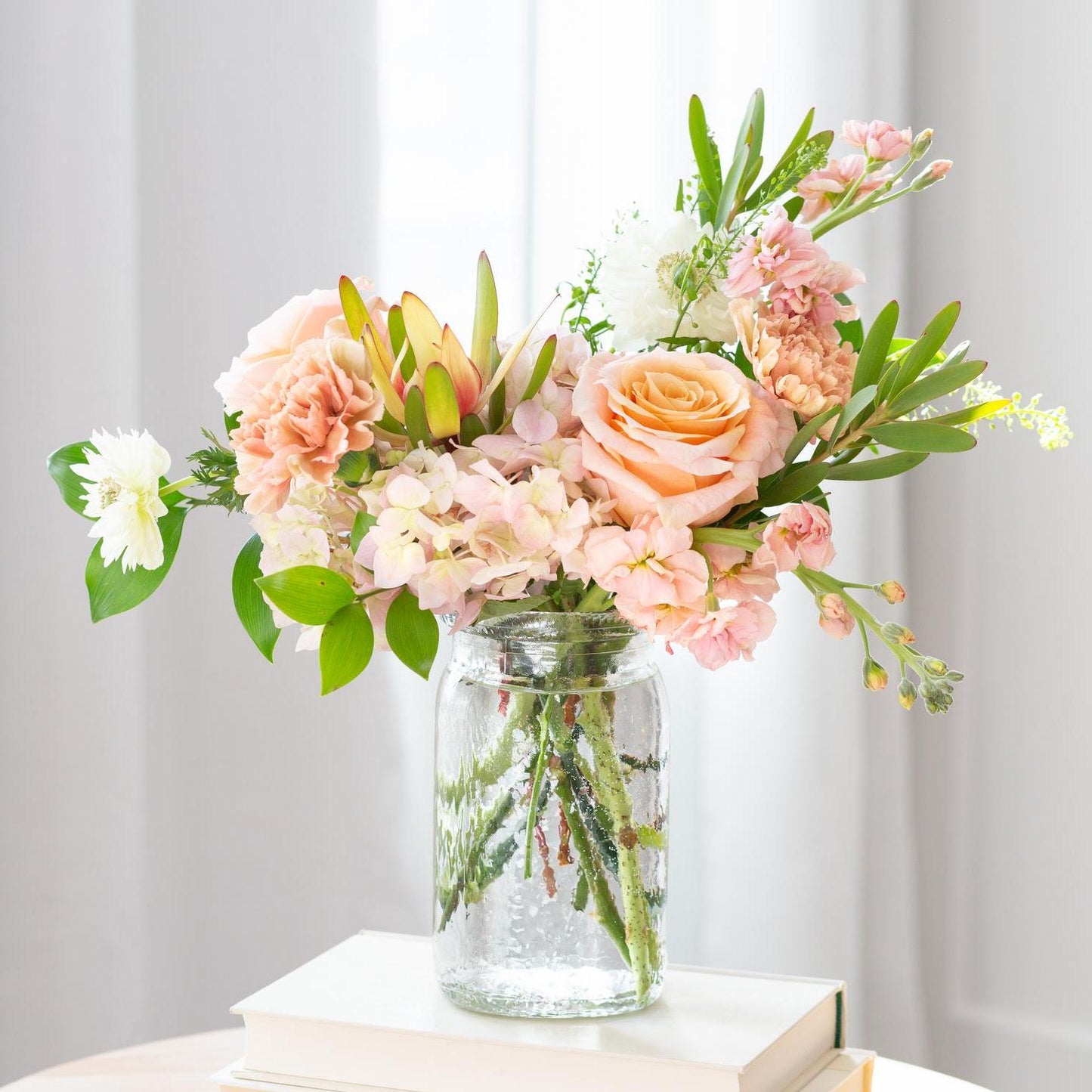 Hammered Jar Glass Vase