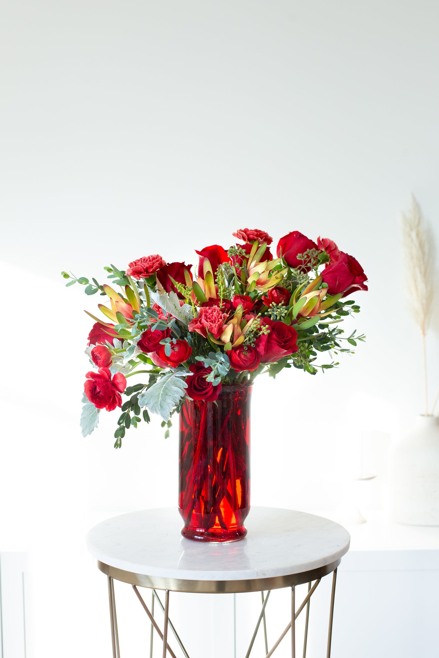 10" Regency Vase – Ruby