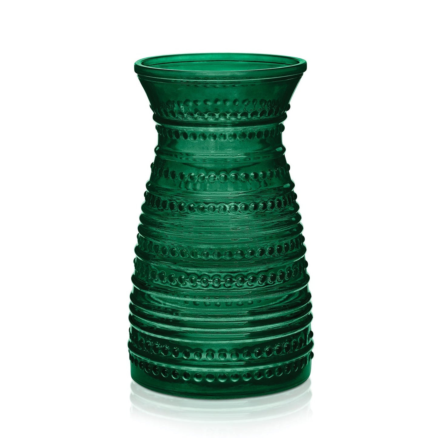 9 3/4" Cord Vase - Emerald