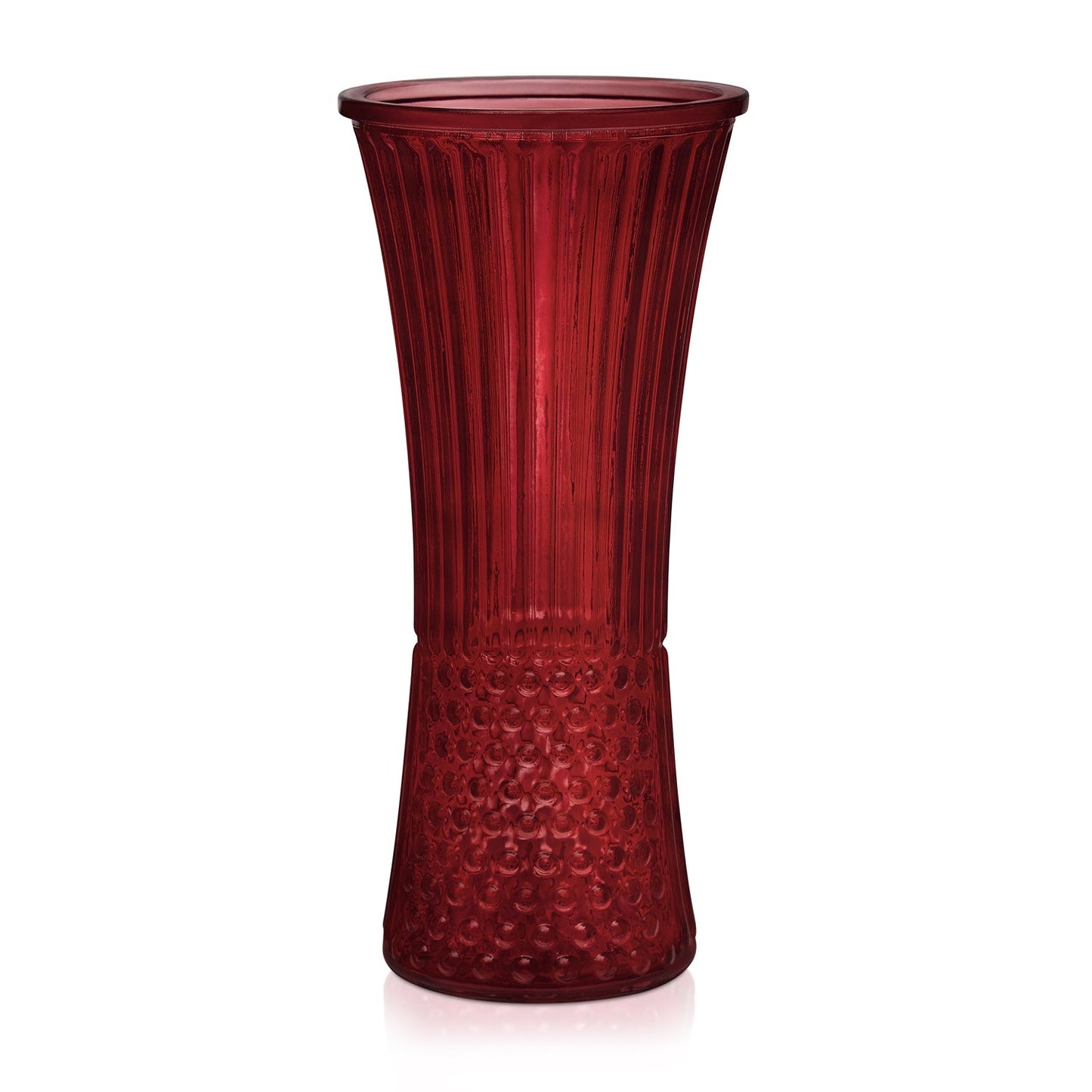 11 5/8" Vintage Trumpet Vase - Cranberry