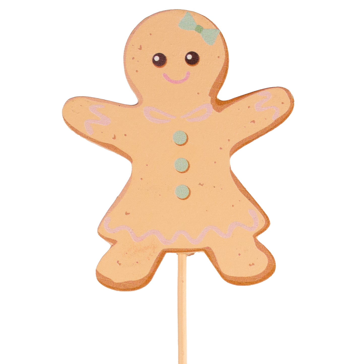 18" Holiday Picks – Santa, Ornament & Gingerbread