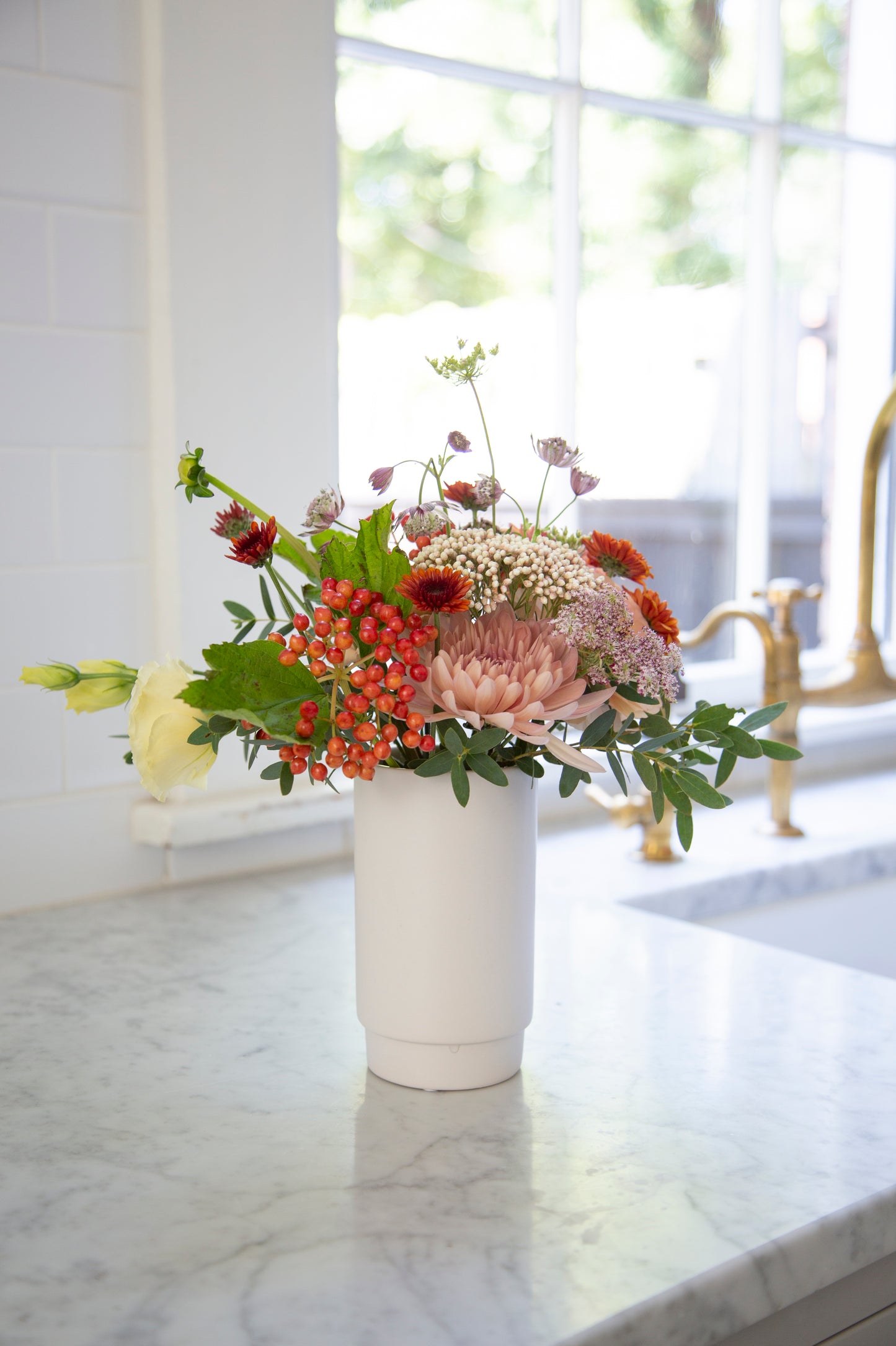 Stepped Cylinder - Matte White