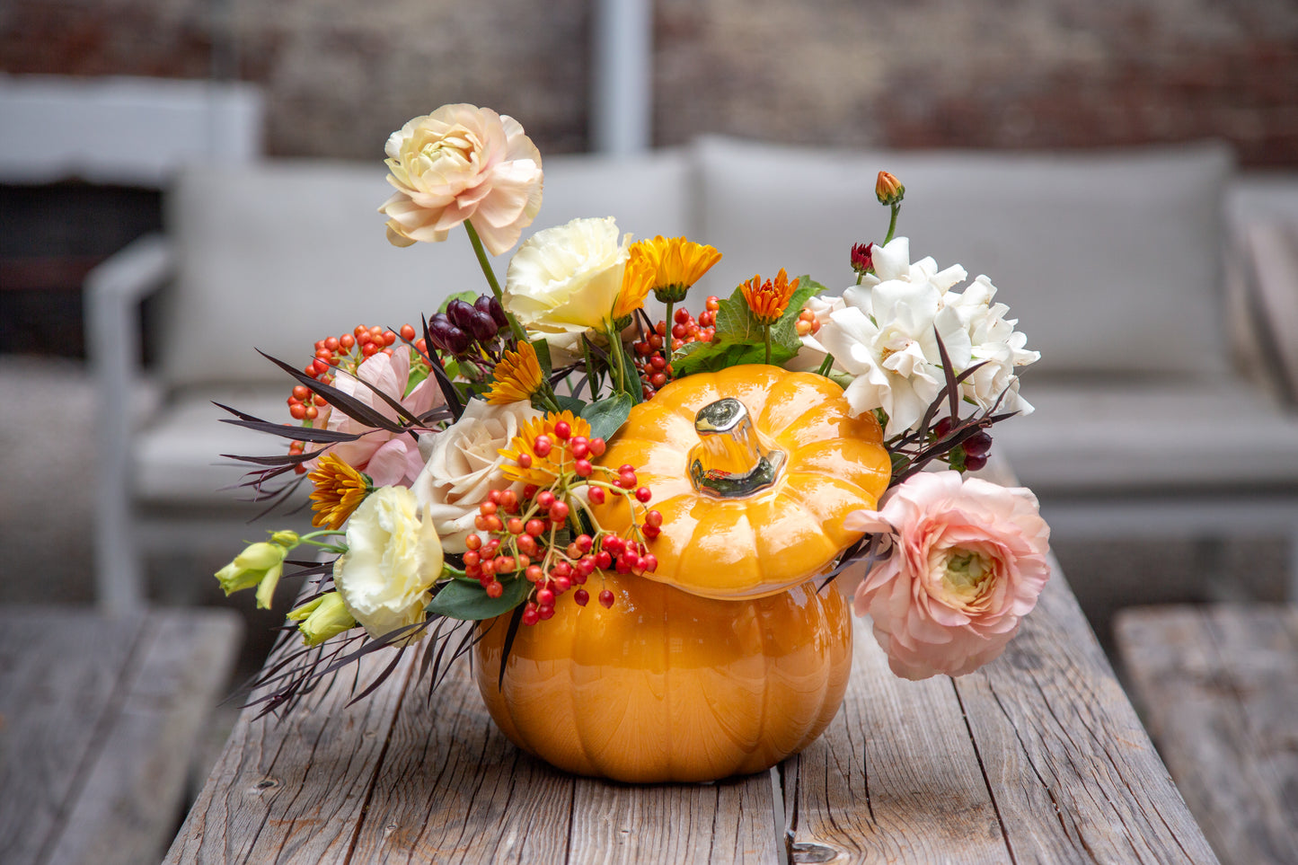 Pumpkin Vase – White, Butterscotch, Matte Gold & Matte Black | 5" |