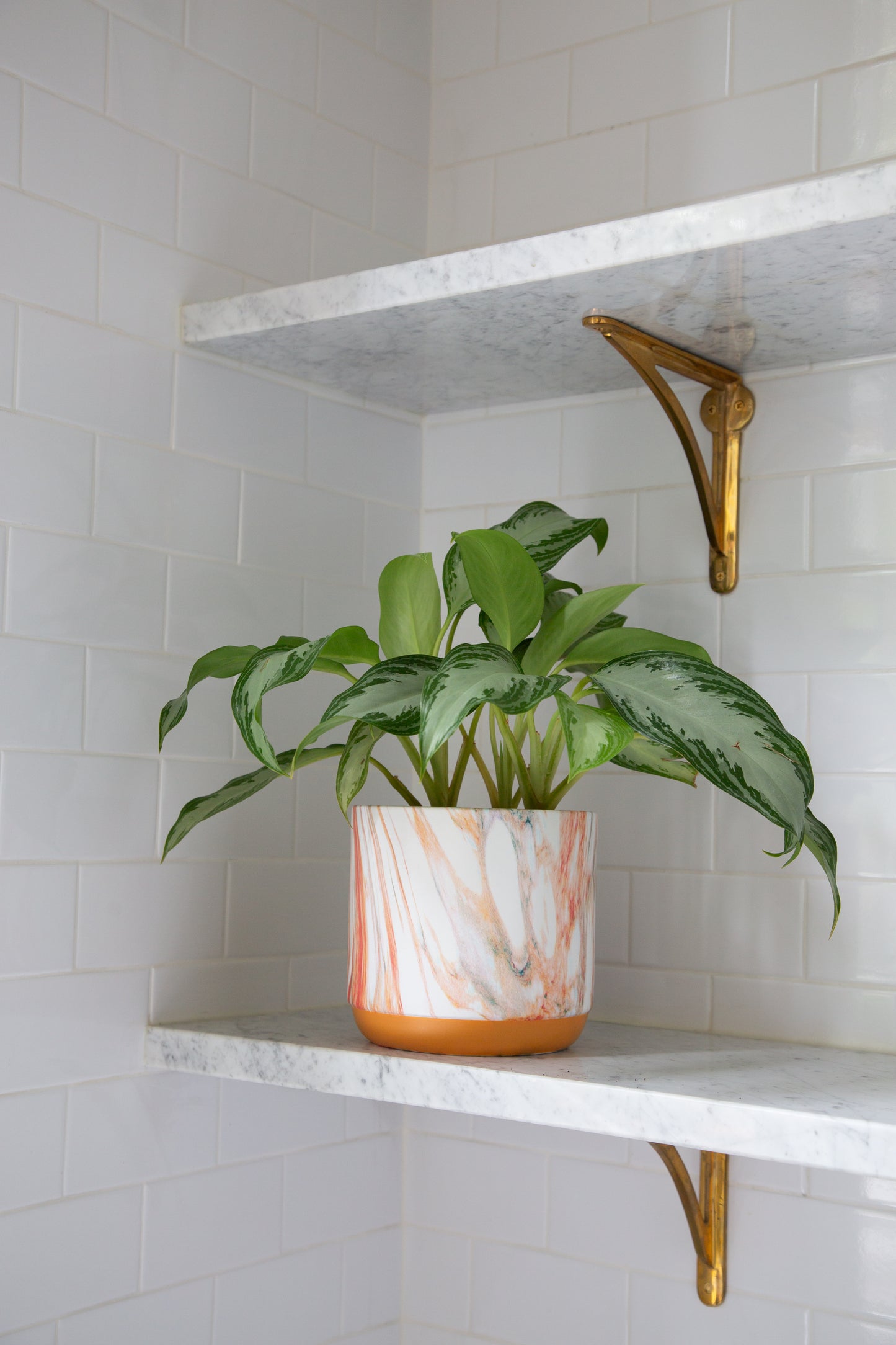 Posy Planter - Saffron Marble