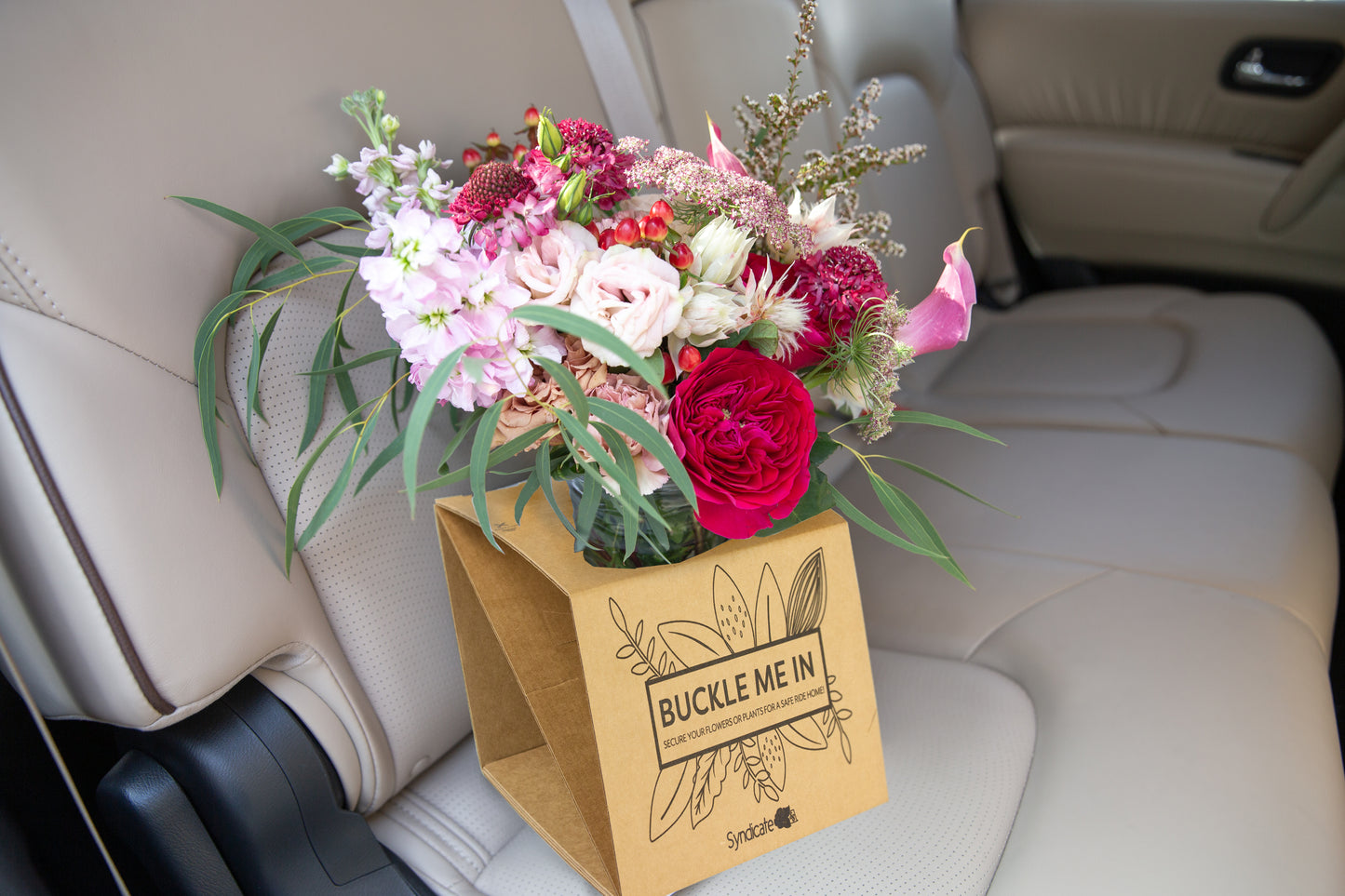 "Buckle Me In" Vase and Plant Carrier
