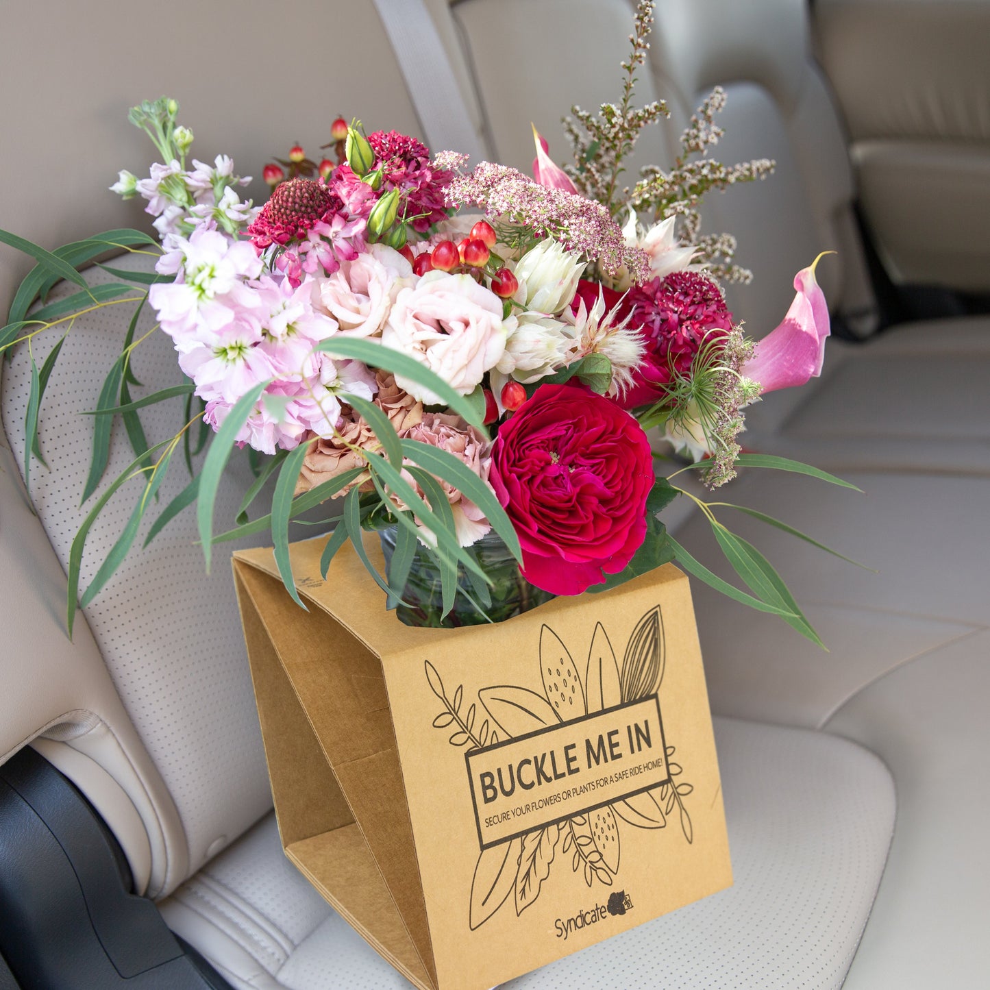 "Buckle Me In" Vase and Plant Carrier