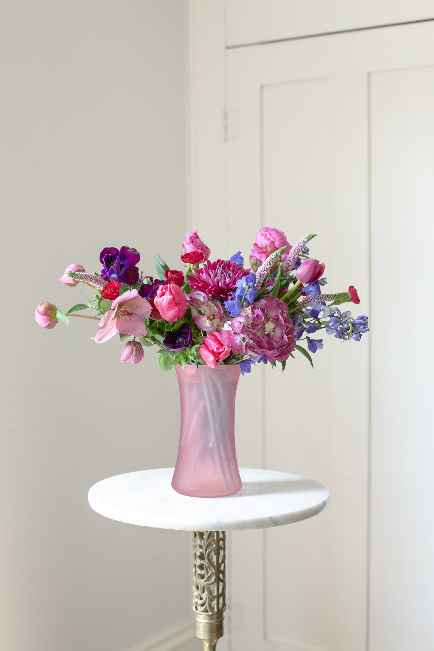 Gathering Vase 8" - Matte Blush Rose