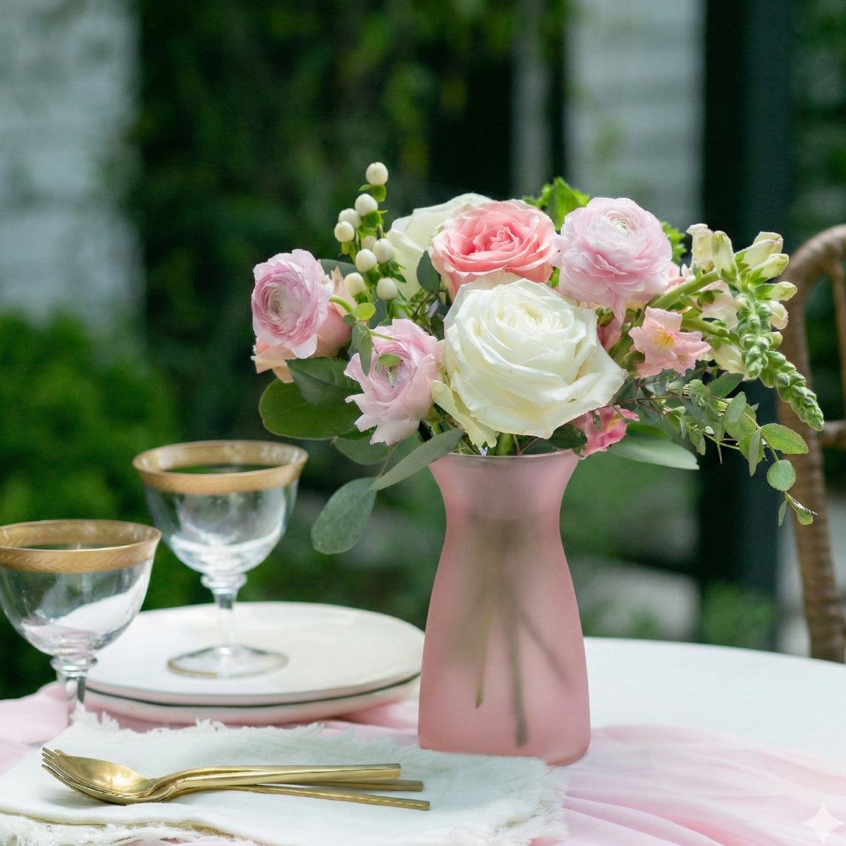 6.375" Vibe Vase – Matte Blush Rose
