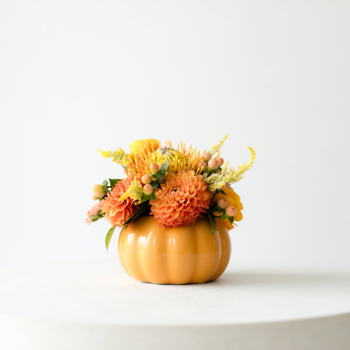 5" Pumpkin Container - Butterscotch