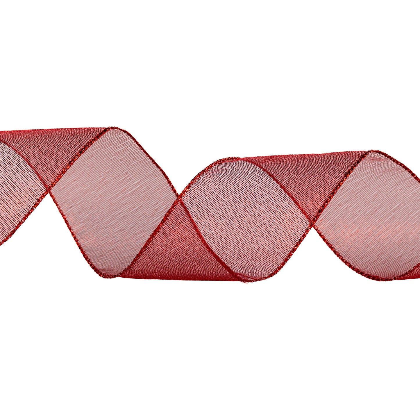 Sheer Frost Ribbon – Red, #40 (50 Yards)
