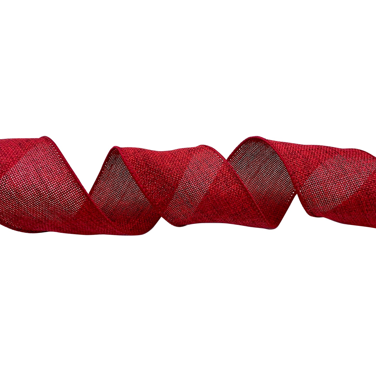 Wired Burlap -- 50 Yard Rolls (Red)