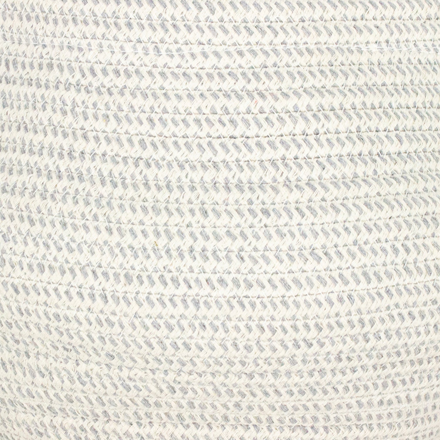 heathered grey cable basket material