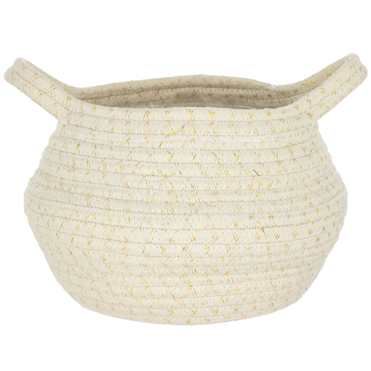 Cable Basket in Gold Shimmer