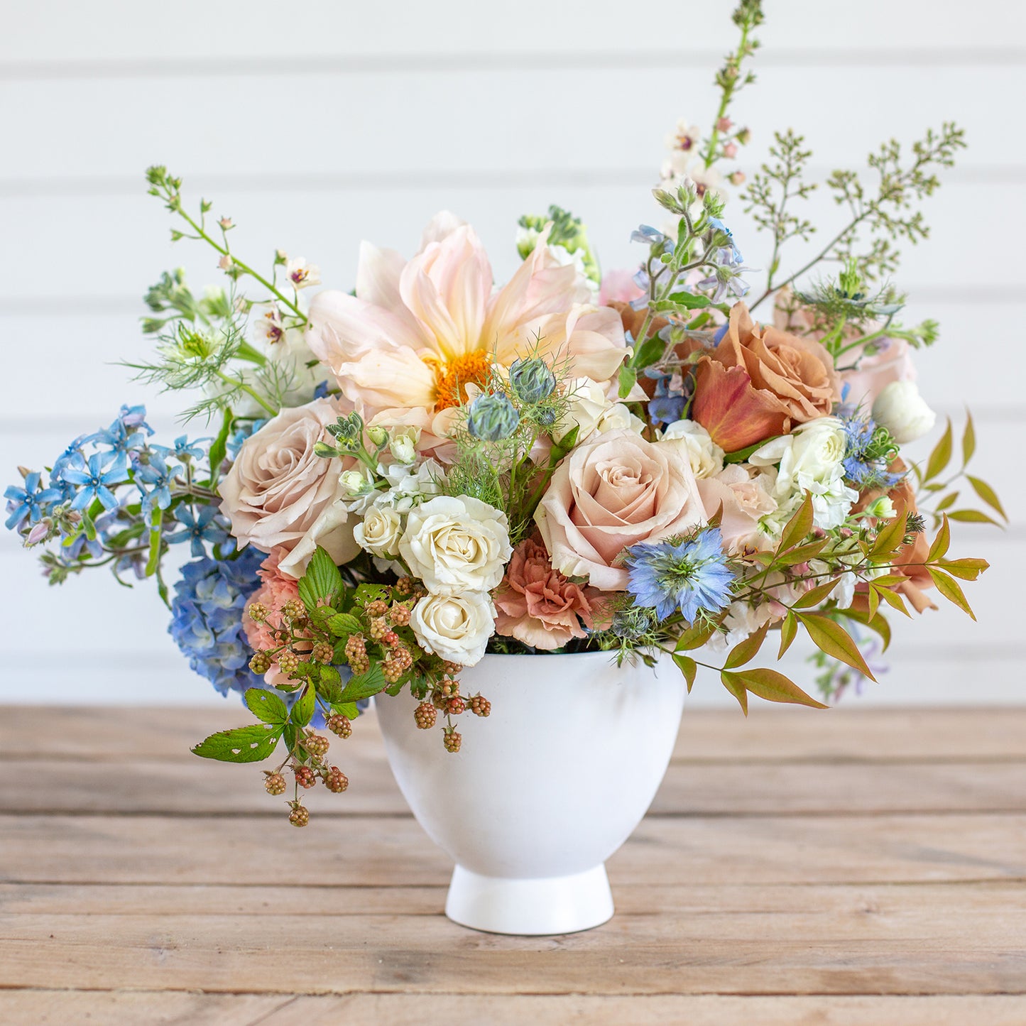 Holly Chapple Dahlia Ceramic Footed Urn