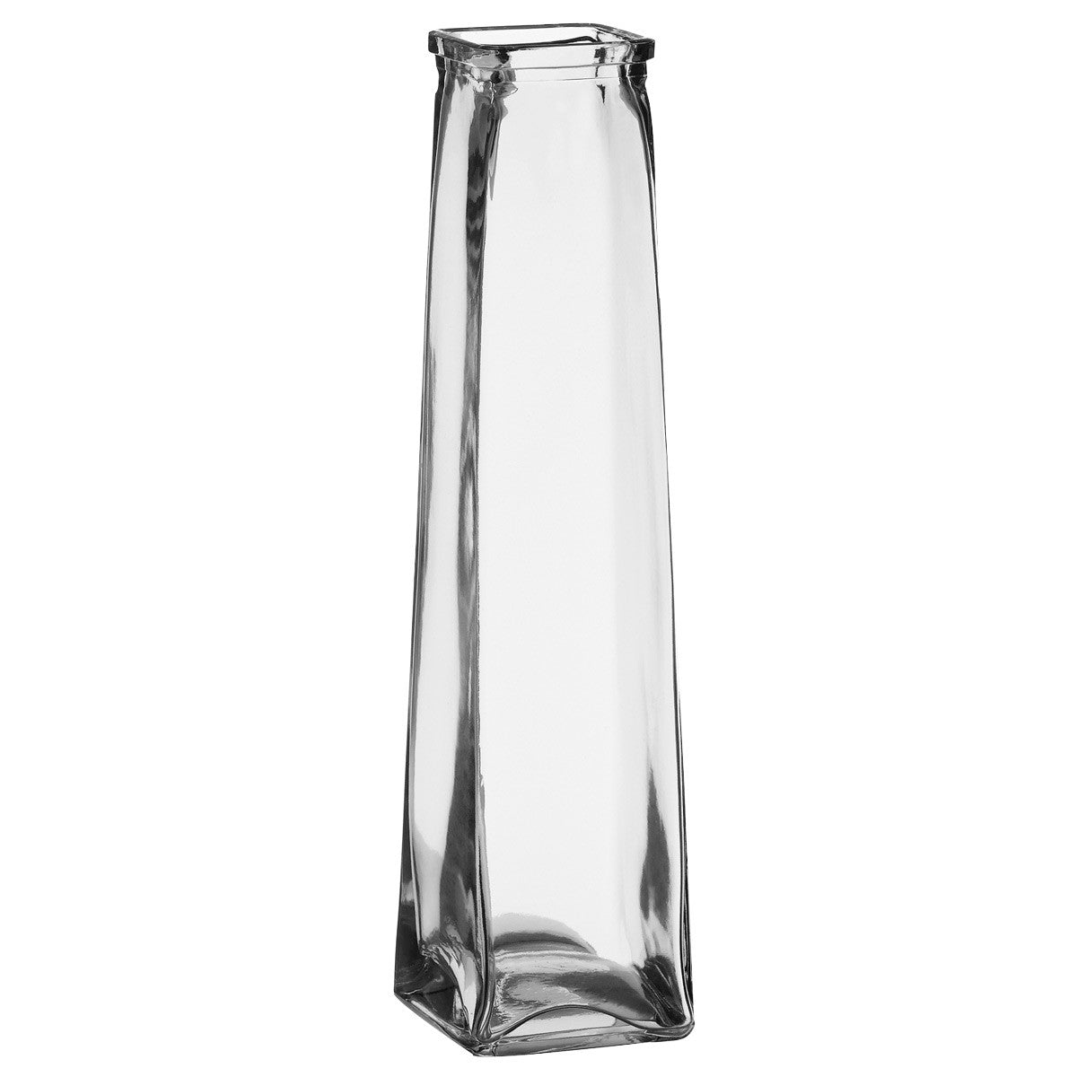 slender pyramid vase empty