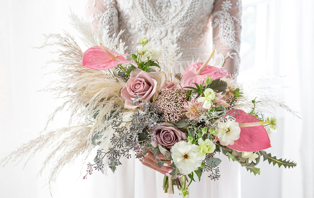 Stunning bridal bouquet created with the Holly Chapple Egg