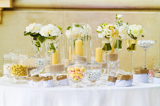 DIY Candy Buffet Using Jars and Vases