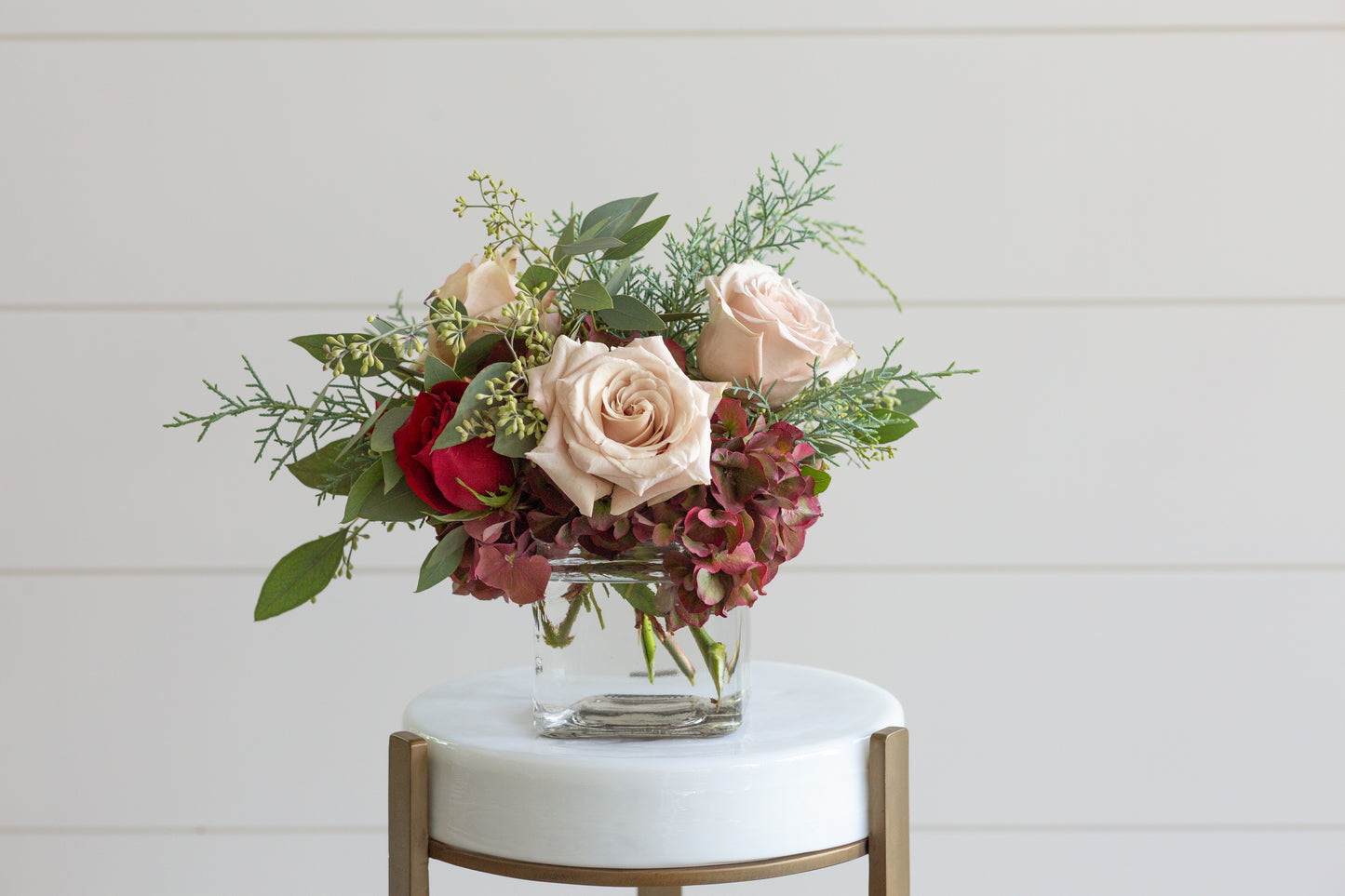 Square Glass Flower Vase