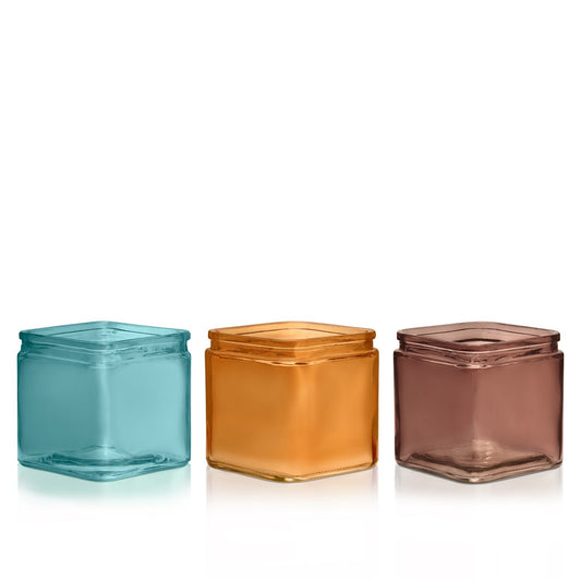 4" x 4" x 4" Square Vase - Case of 12