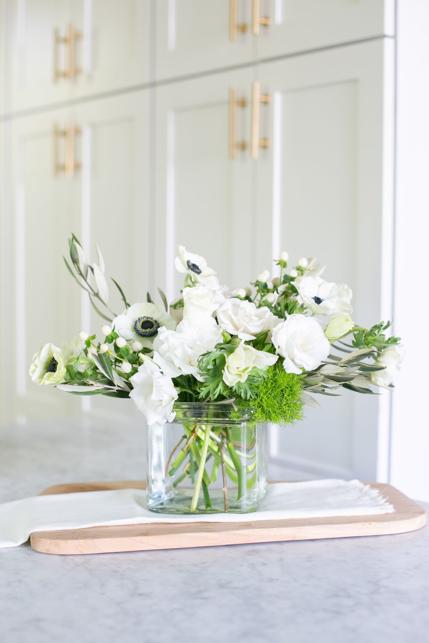 Square Glass Flower Vase