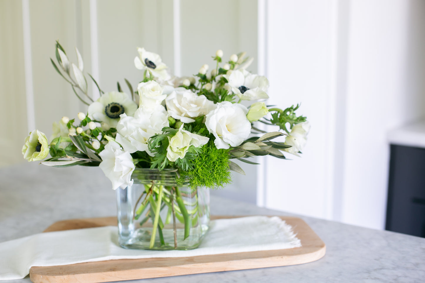 Square Glass Flower Vase