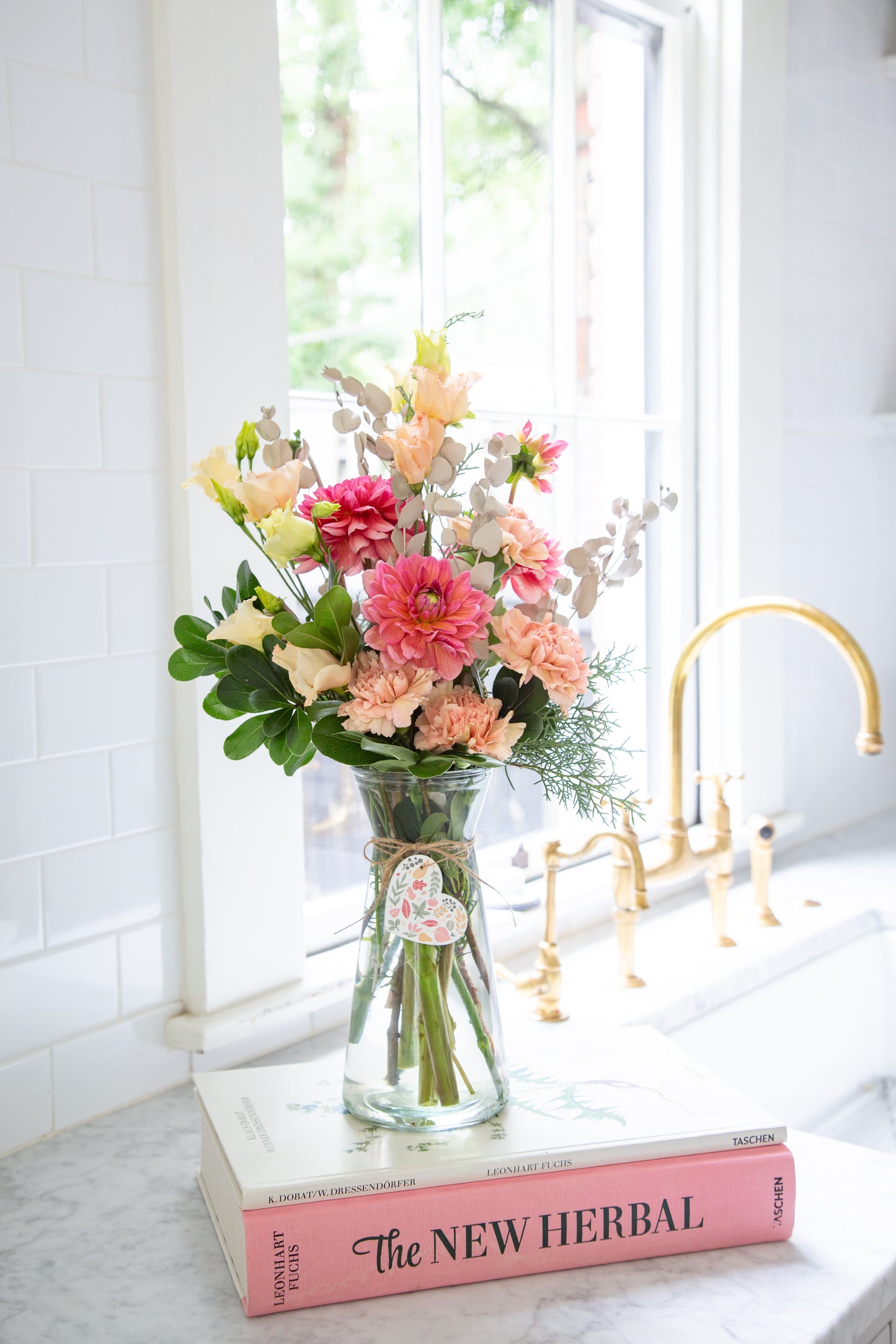 9" Vibe Vase – Marigold & Harvest Heart Collection
