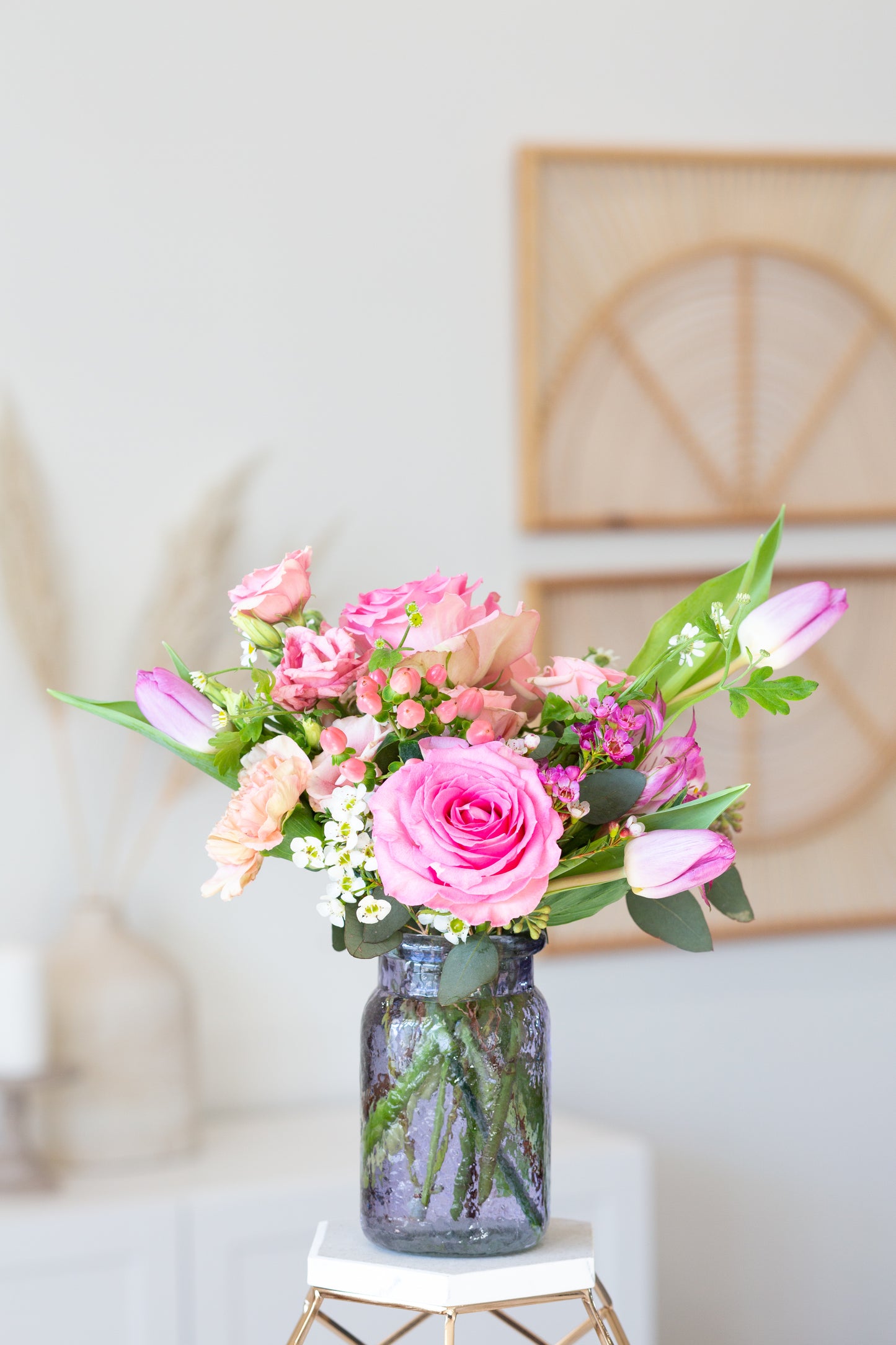 5 1/2" Hammered Jar Vase