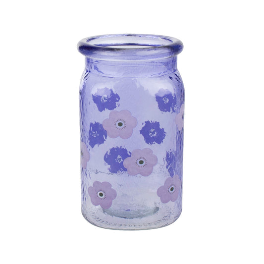 6 1/2" Hammered Jar - Full Blooms