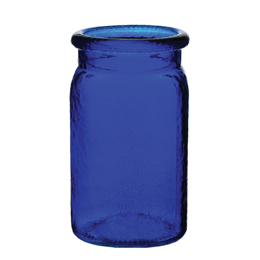 Hammered Jar Vase – Cobalt