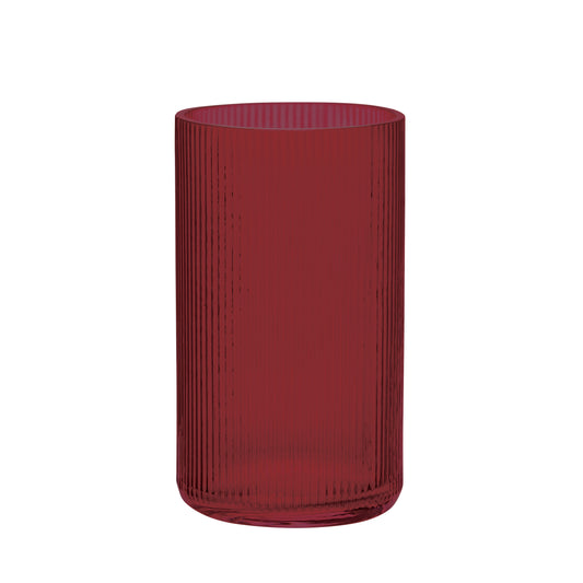 4.24Ó x 7.75Ó Ribbed Cylinder Vase - Case of 6