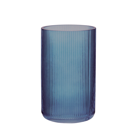 4.24Ó x 7.75Ó Ribbed Cylinder Vase - Case of 6