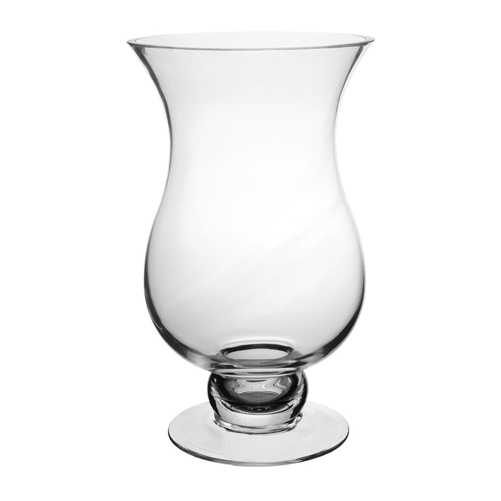 A clear image of the larger 14" Charlotte Vase, empty and highlighting its graceful curves and footed base, perfect for creating sophisticated floral displays.