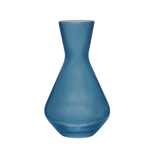 6.5" x 11" Ribbed Decanter Vase - Alpine