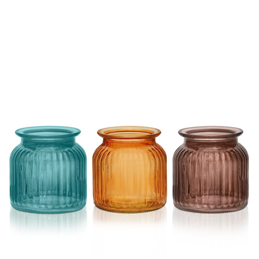 4.124" Ribbed Jar - Case of 12