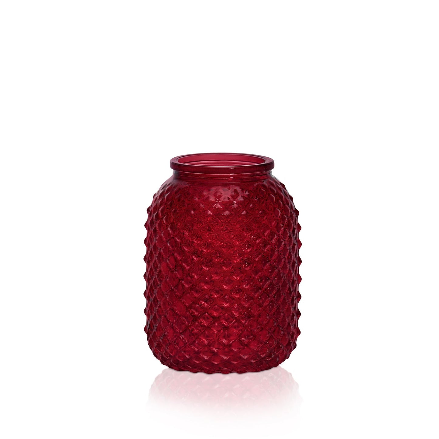 4.57" Honey Vase - Cranberry