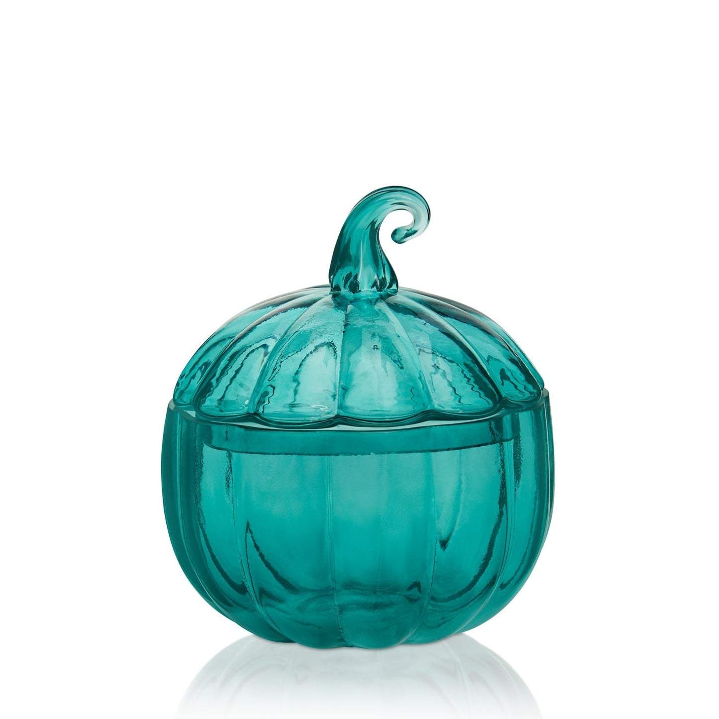 6.5" x 8" Glass Pumpkin w/ Lid - Case of 6