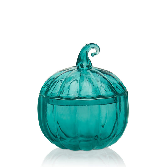 6.5" x 8" Glass Pumpkin w/ Lid - Case of 6