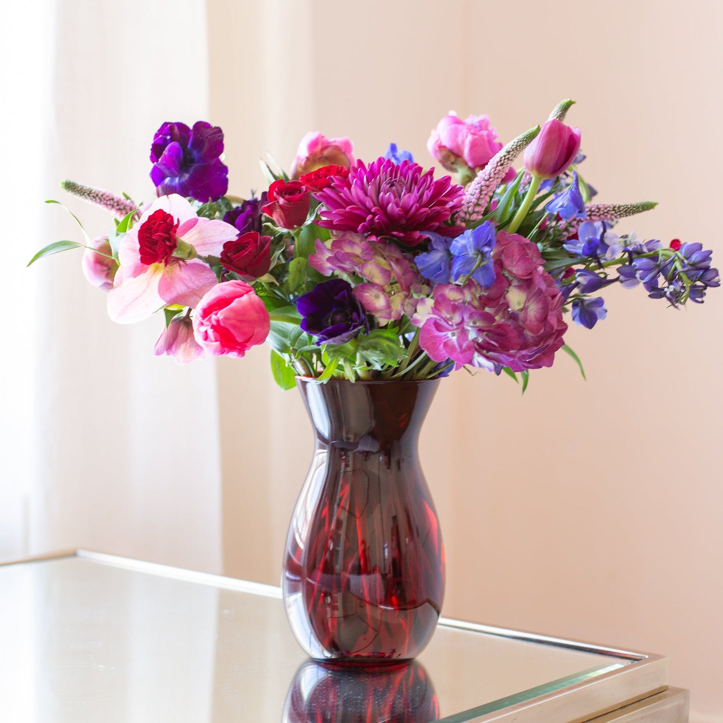 8" Jordan Vase - Ruby