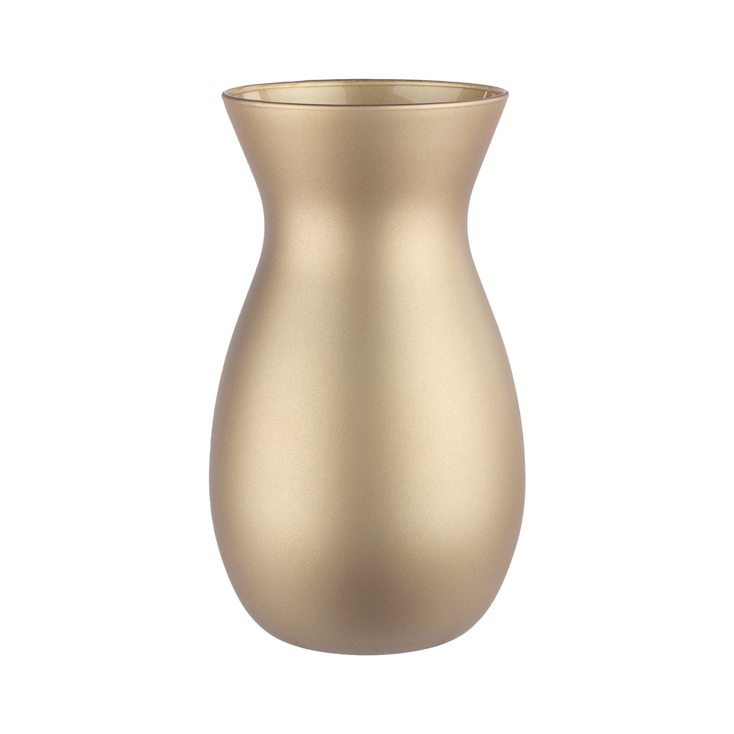 8" Jordan Vase – Matte Metallic Gold