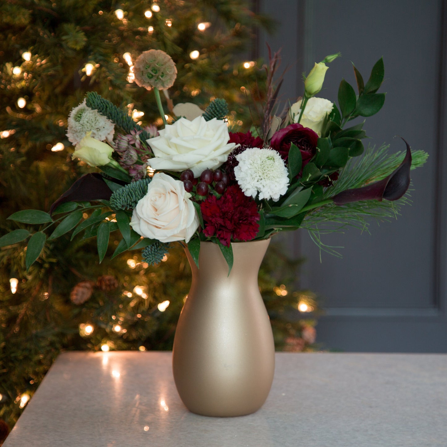 8" Jordan Vase – Matte Metallic Gold
