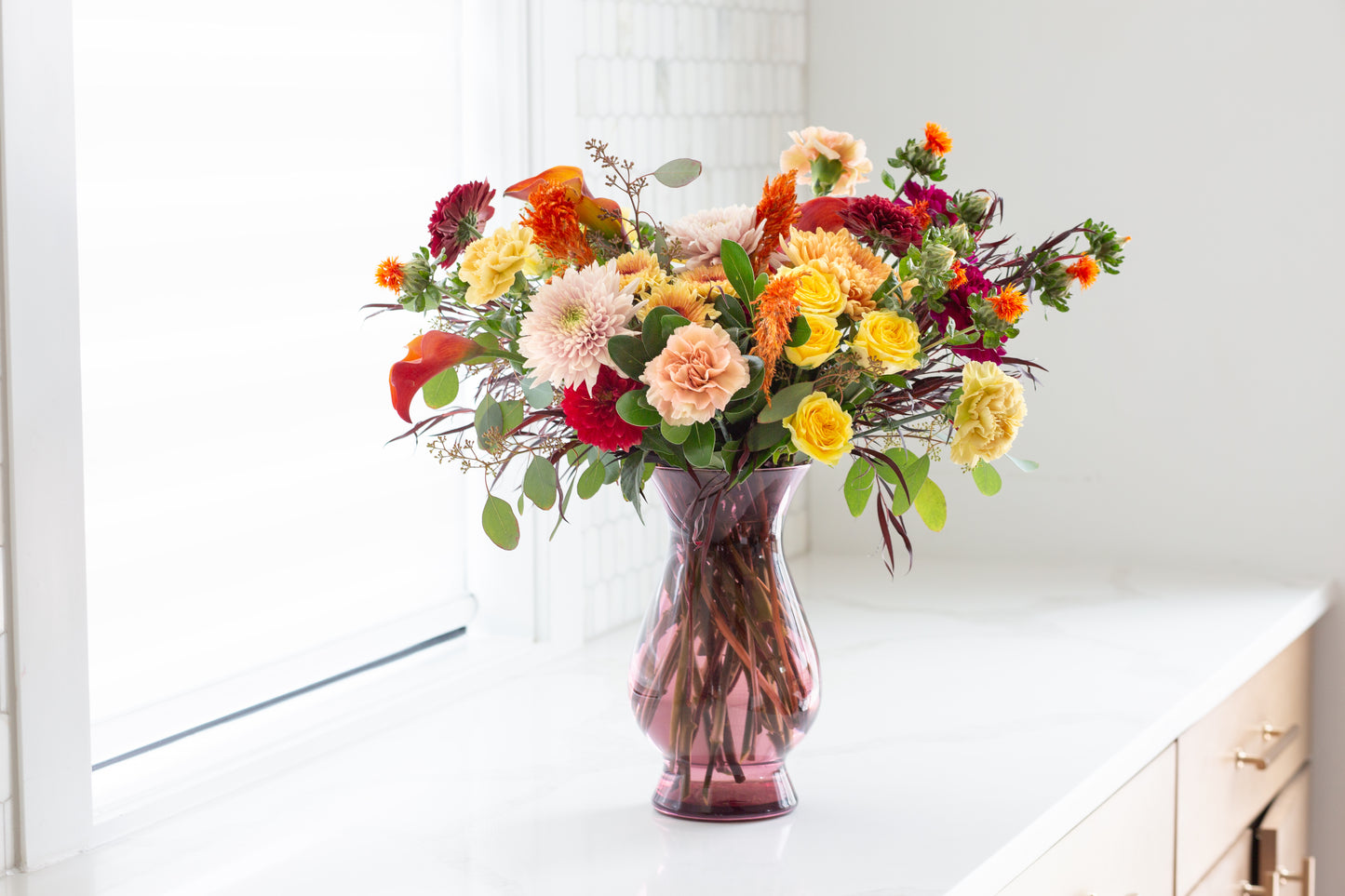 Fall Bella Vase Assortment - Autumn Punch Asst. 10in