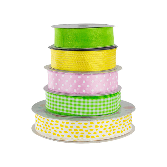 Spring Ribbon Assortment - Yellow/Green