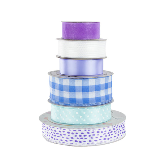 Spring Ribbon Assortment - Blue/Purple