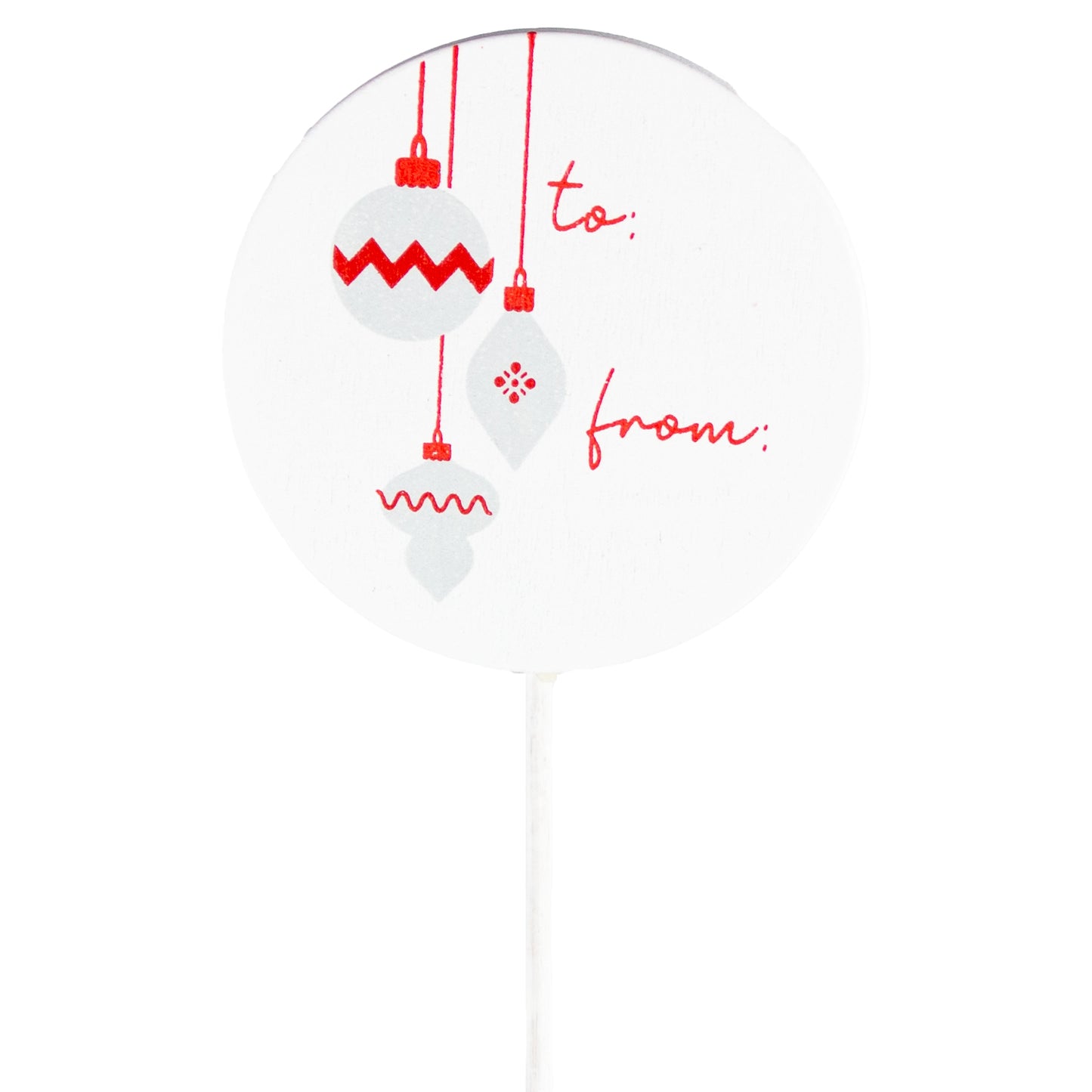 18" Holiday Picks – Santa, Ornament & Gingerbread