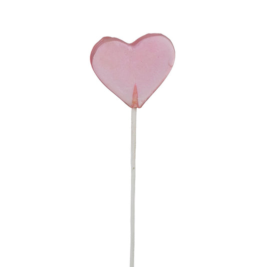 18" Resin Heart Lollipop - Pink