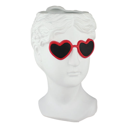 9" Glam Goddess Vase – Matte White