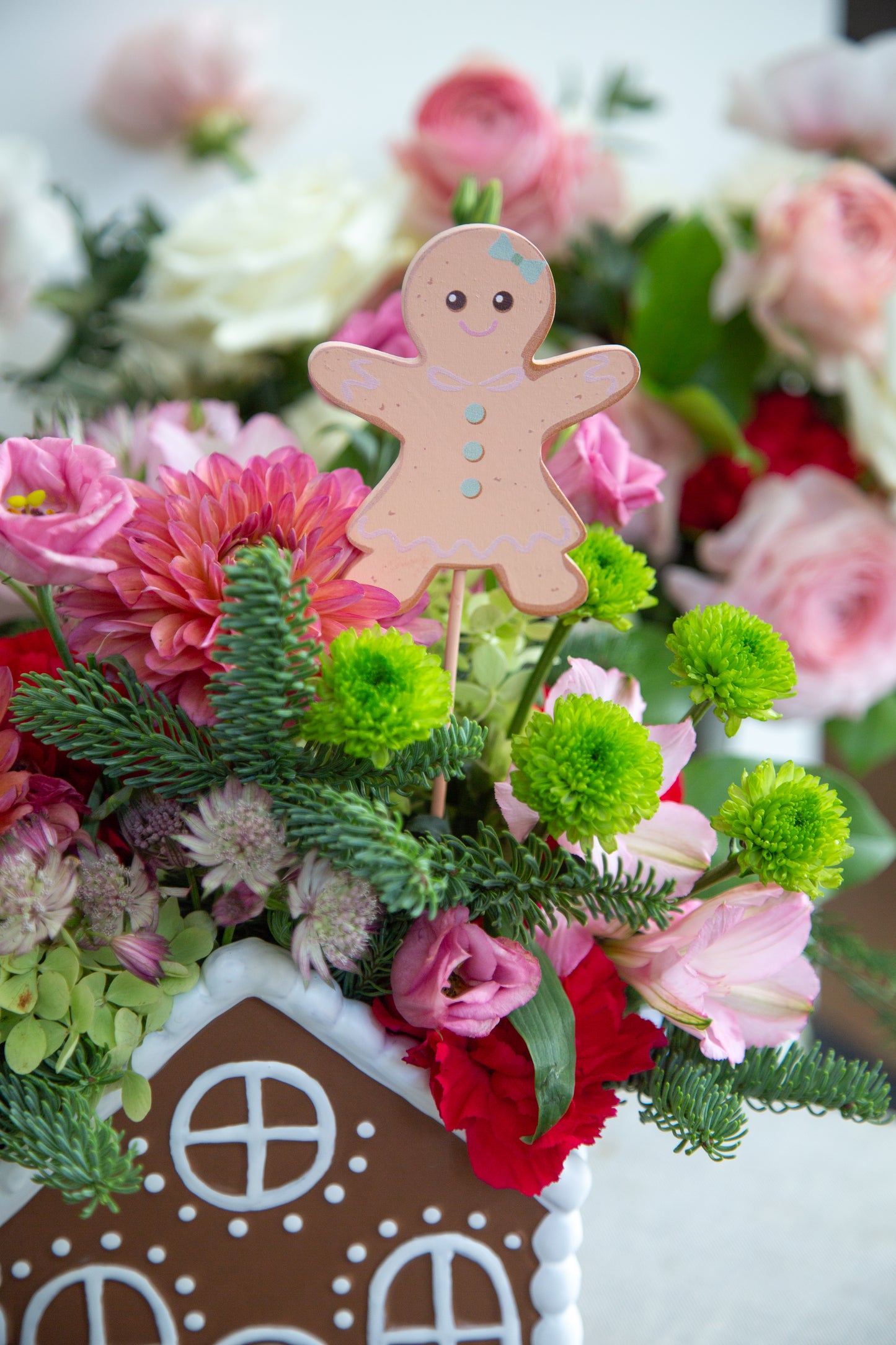 18" Holiday Picks – Santa, Ornament & Gingerbread